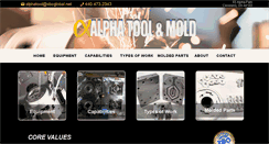 Desktop Screenshot of alphatoolandmold.com