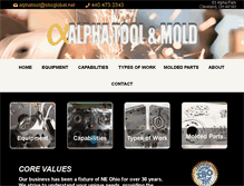 Tablet Screenshot of alphatoolandmold.com